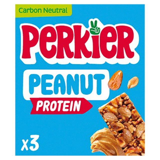 Perkier crunchy peanut protein bars 3 x 35g, imported from the UK