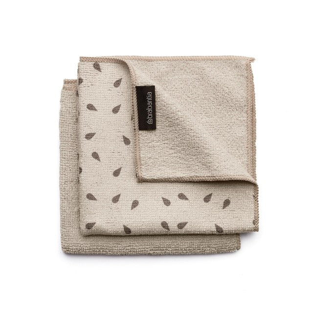 Brabantia microfibre dish cloths soft beige - British product