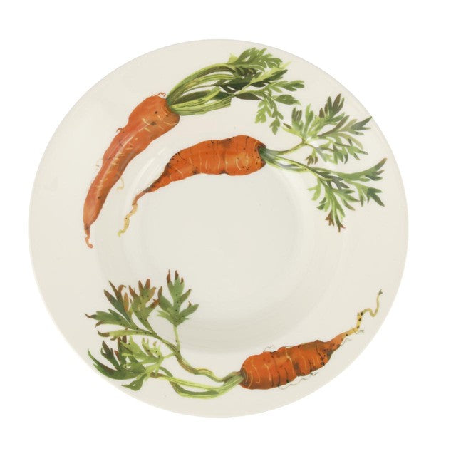 Emma Bridgewater vegetable garden carrots soup plate 24.3cm diameter - British product