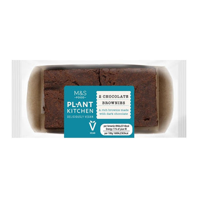 M&S Plant Kitchen veganske sjokoladebrownies 2 x 56g