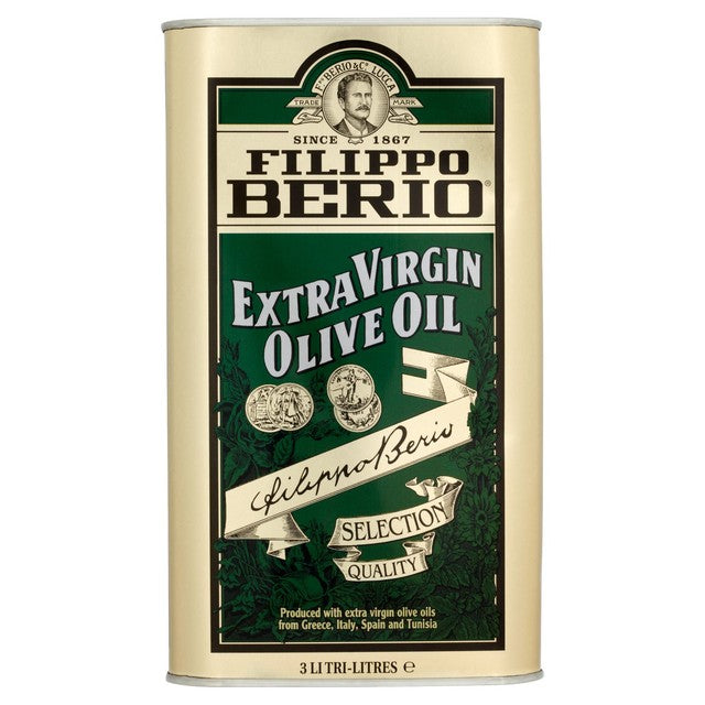 Filippo Berio extra virgin olive oil, imported from the UK