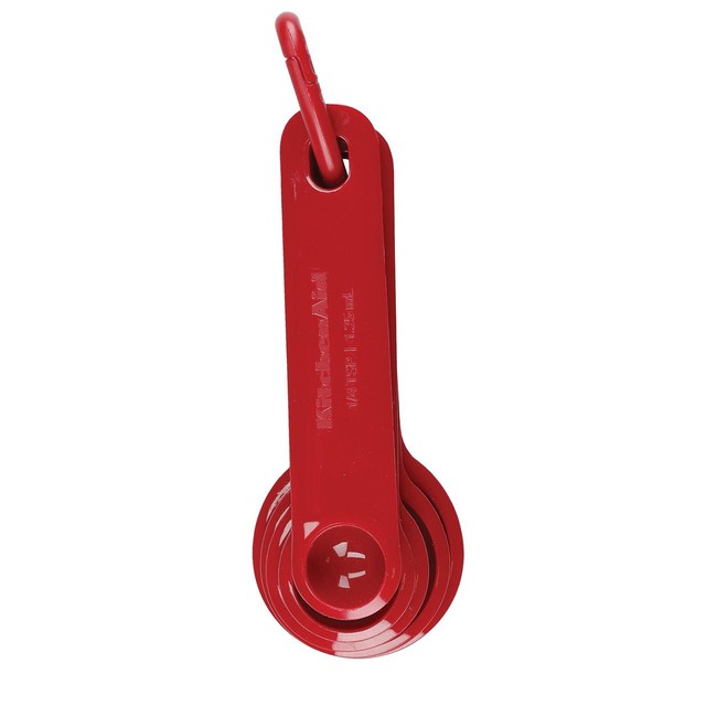 KitchenAid red measuring spoon set 5-piece - British product