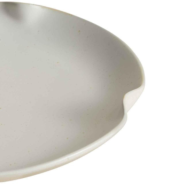 M&S scallop side plate cream stoneware (British brand)