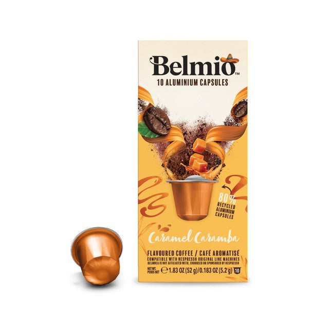 Belmio Caramel Caramba coffee pods 10 pack - British product