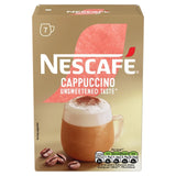Nescafe Cappuccino unsweetened instant coffee 7 sachets, imported from the UK