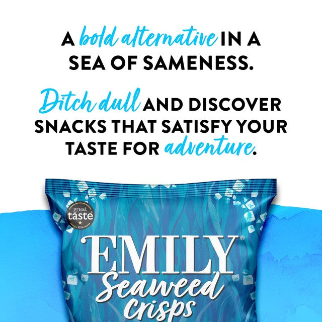 Emily Seaweed Crisps Sea Salt 50g - British product