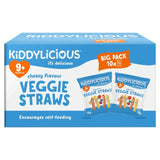 Kiddylicious cheesy veggie straws baby snacks 10 x 12g, UK version