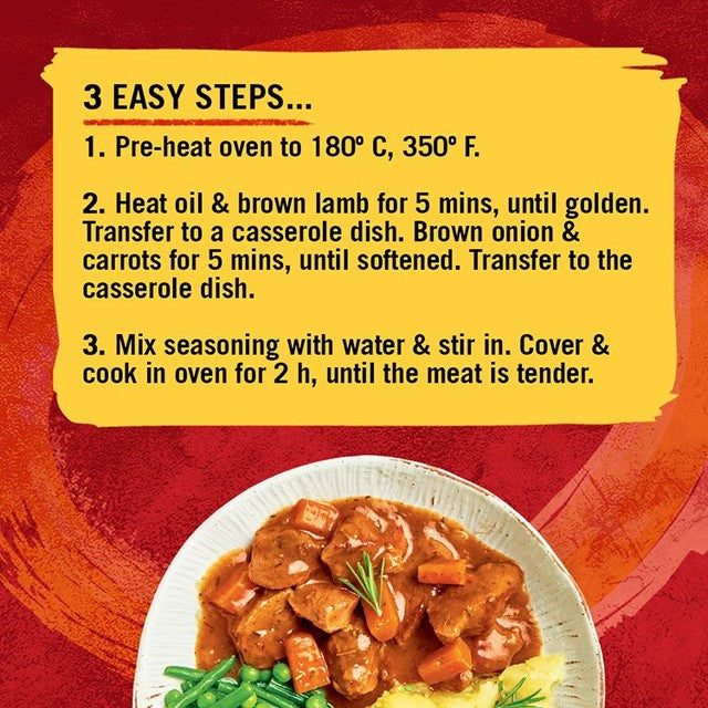 Schwartz Classic Lamb Casserole Recipe Mix 35g (British brand)