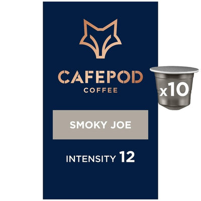 M&S CafePod Smoky Joe Nespresso Compatible Aluminium Coffee Pods 10 Pack- Buy online at McGrocer