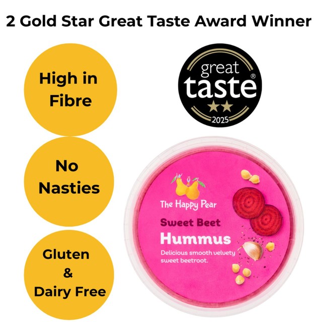 The Happy Pear Sweet Beet Hummus 150g (British brand)