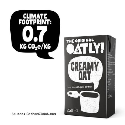 M&S Alternative végétale à la crème liquide d'avoine crémeuse Oatly Chilled 250ml - Acheter en ligne sur McGrocer