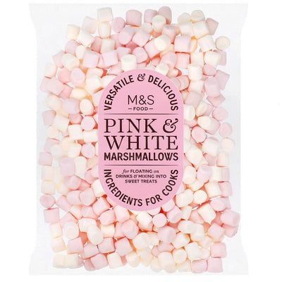M&S Rosa og Hvite Mini Marshmallows 125g