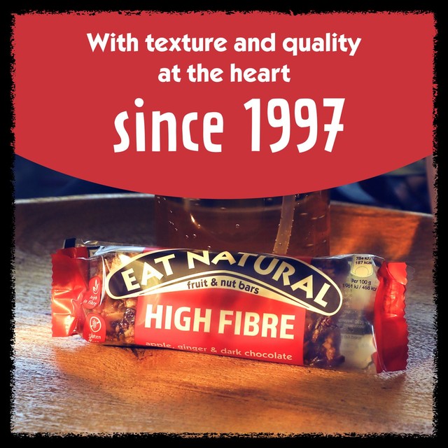 Eat Natural Apple Ginger Dark Chocolate Bars 3 x 40g - British product