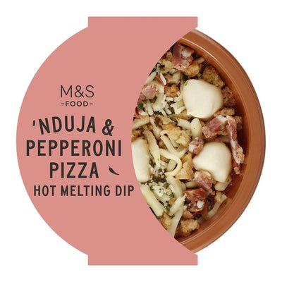 غموس M&S Nduja & Pepperoni Pizza الساخن والذائب 170 جرام - اشترِ عبر الإنترنت من McGrocer