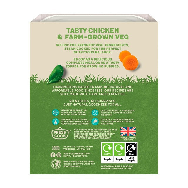 Harringtons Puppy Chicken Wet Dog Food 380g, UK version