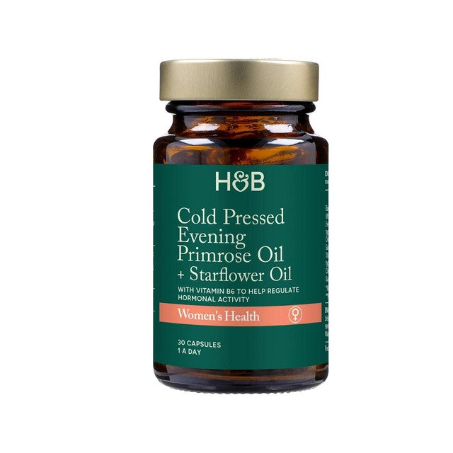 Holland & Barrett evening primrose and starflower oil supplement 1000mg, UK version