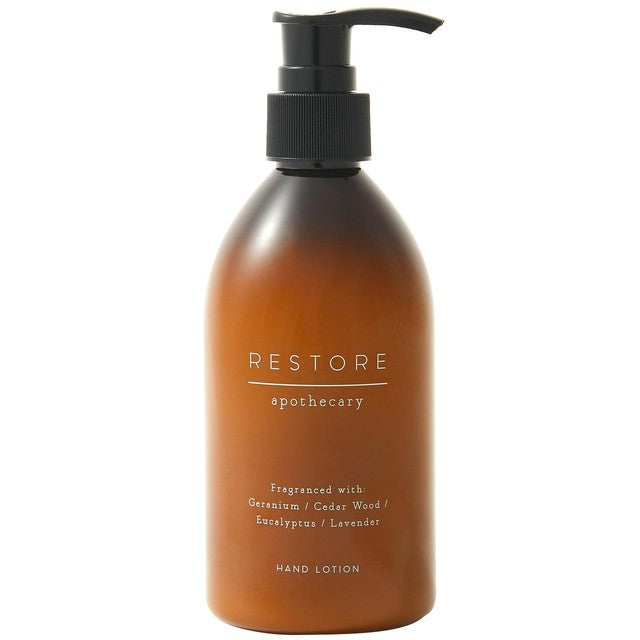 M&S Apothecary Restore hand lotion 250ml, imported from the UK