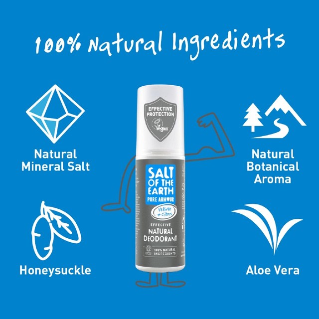 Salt of the Earth Vetiver & Citrus deodorant spray 100ml (British brand)