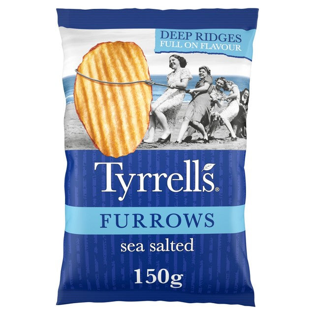 Tyrrells Sea Salted Sharing Crisps 150g (British brand)
