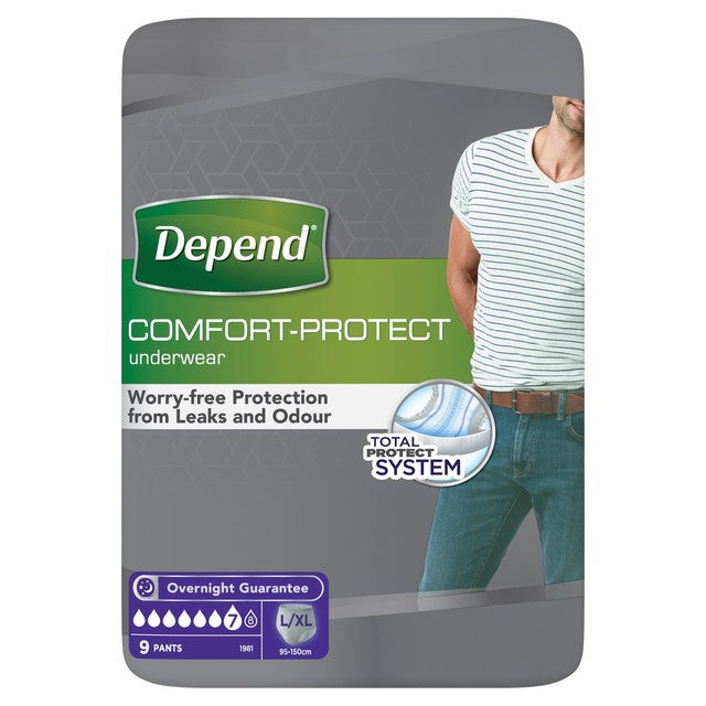 Depend Incontinence Pants Comfort Protect L/XL - British product
