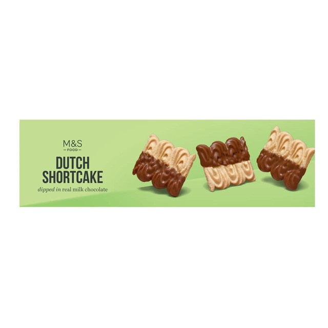 M&S Dutch Shortcakes dipped in milk chocolate 300g, imported from the UK