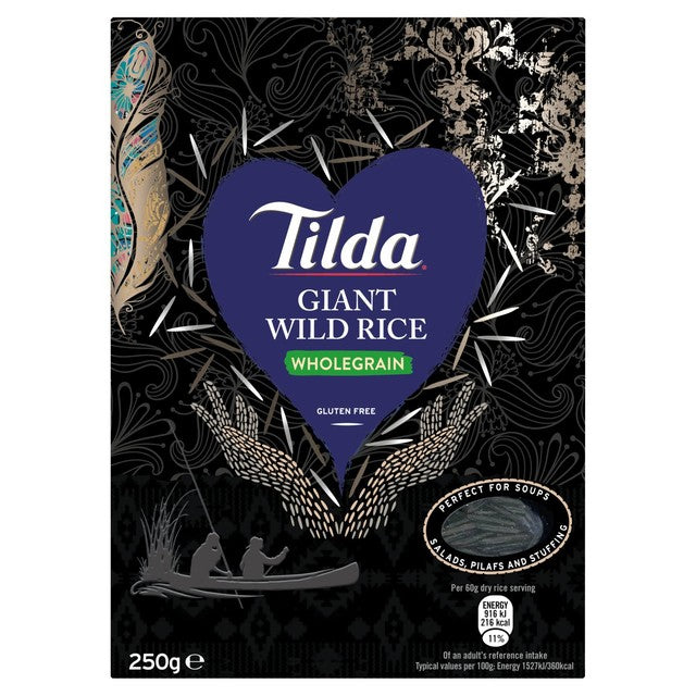 Tilda Giant Wild Rice 250g (British brand)