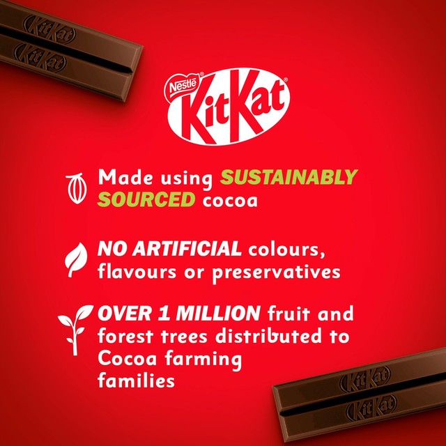 KitKat dark chocolate biscuit bar multipack, UK version