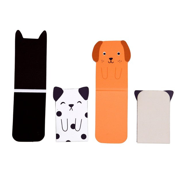 Rex International magnetic dog bookmarks set of 4, imported from the UK