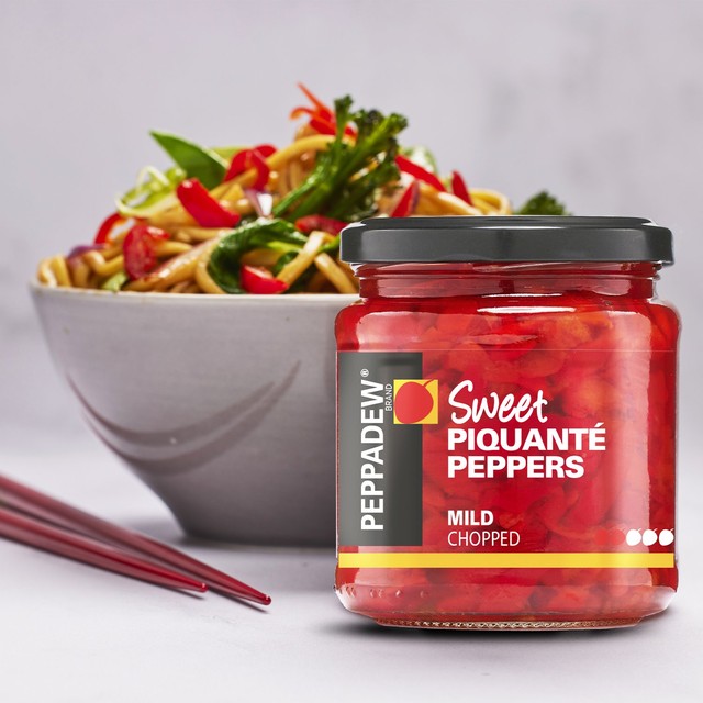 Peppadew mild chopped piquanté peppers 280g, imported from the UK