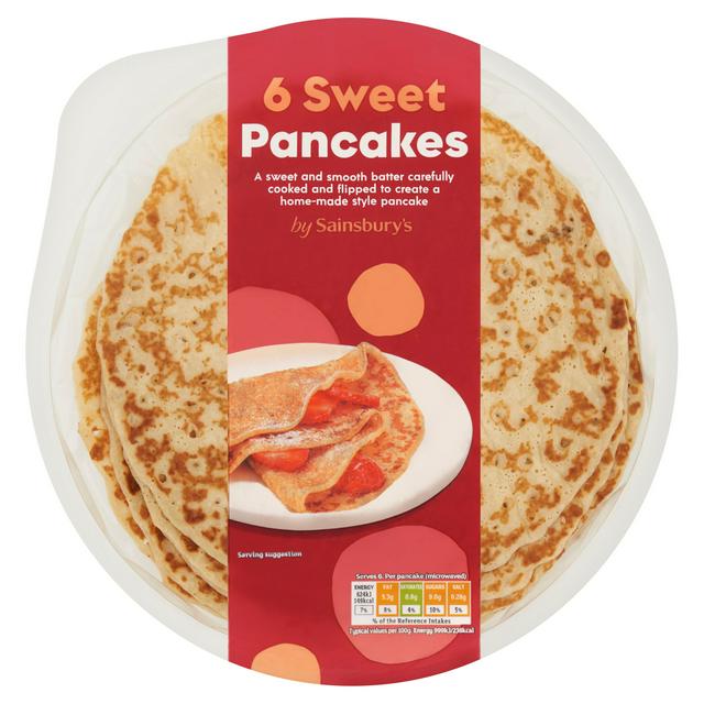 Sainsburys Sweet Pancakes x6 375g