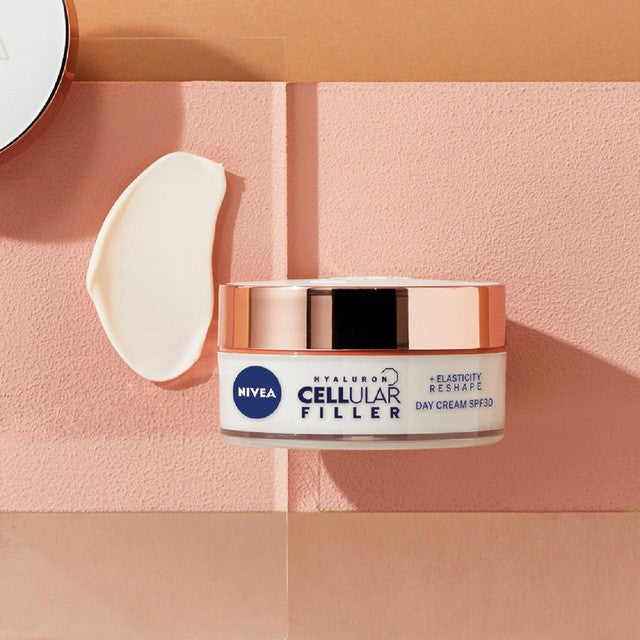 NIVEA Hyaluronic Acid Day and Night Face Cream Duo Pack 2x50ml, imported from the UK