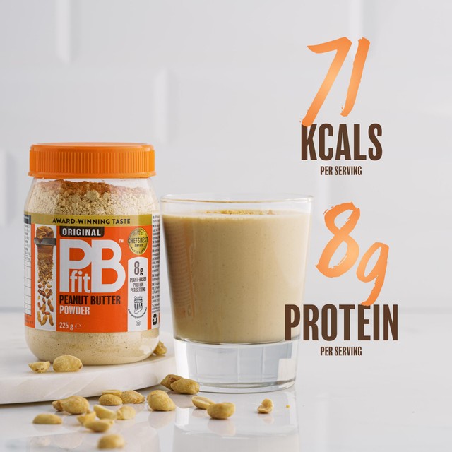 PB Fit peanut butter powder 225g, imported from the UK