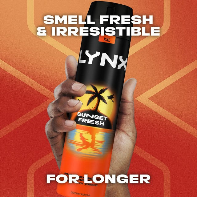 Lynx Sunset Fresh Deodorant Bodyspray 250ml, UK version