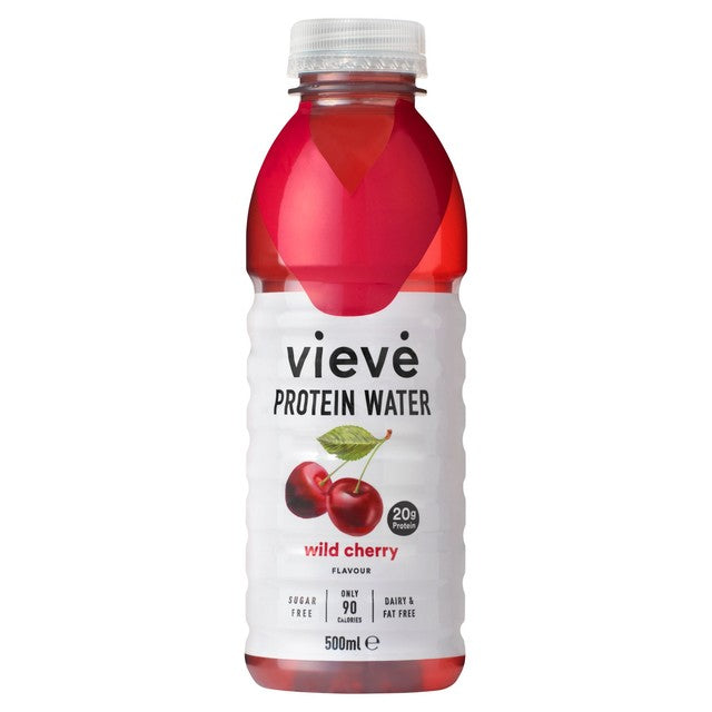 Vieve protein water wild cherry 500ml, imported from the UK