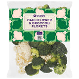 Ocado mixed cauliflower and broccoli florets 680g, imported from the UK