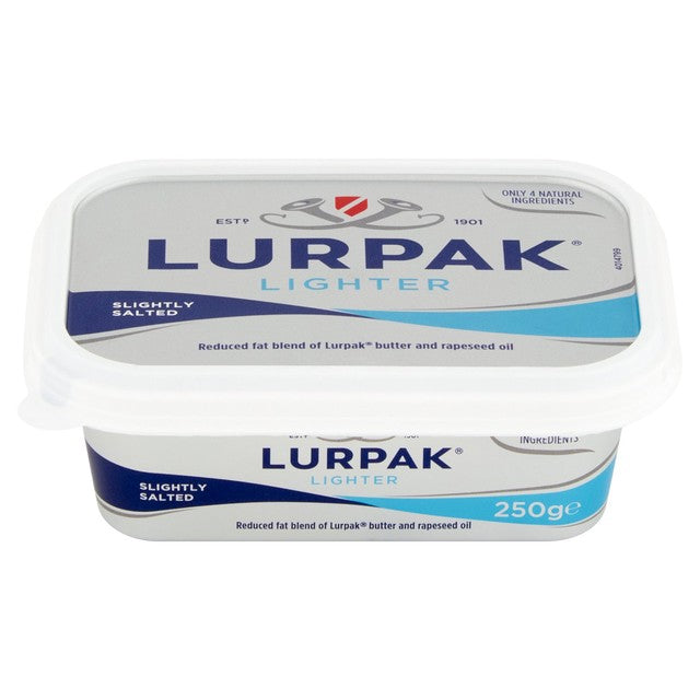 Lurpak lighter slightly salted spreadable butter 250g, UK version