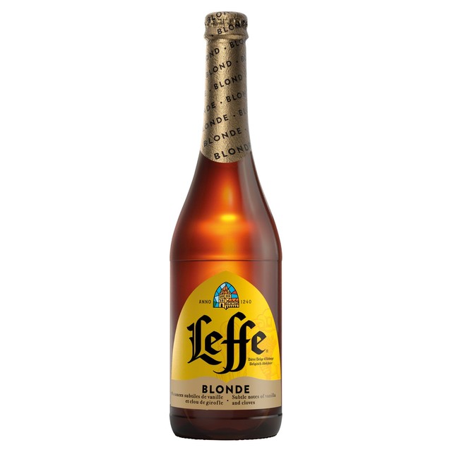 Leffe Blonde Belgian lager 750ml, UK version