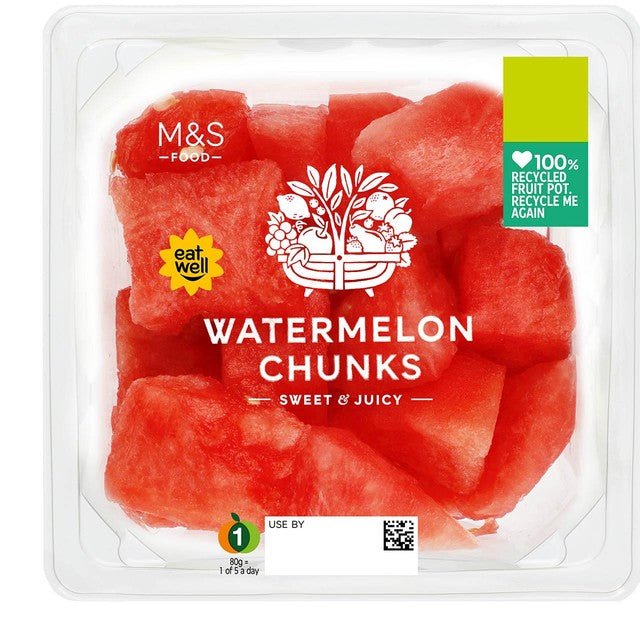 M&S watermelon chunks 350g, imported from the UK