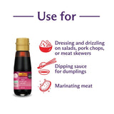 Lee Kum Kee seasoned rice vinegar 120ml glass bottle, UK version