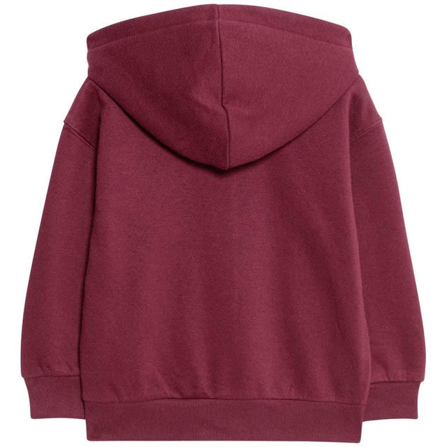 M&S Heart Zip Through Hoodie Claret 3-4 Years, imported from the UK
