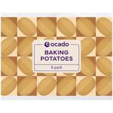 Ocado Baking Potatoes 6 per pack, imported from the UK