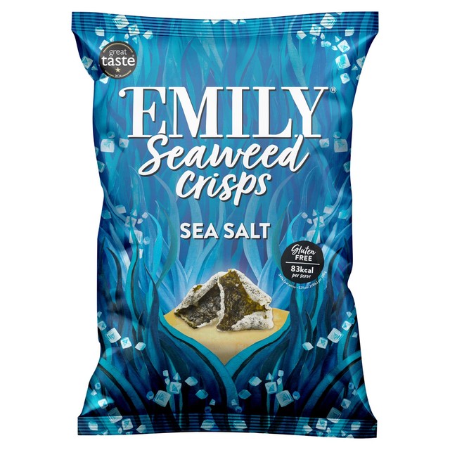 Emily Algenchips mit Meersalz, 50 g – Britisches Produkt