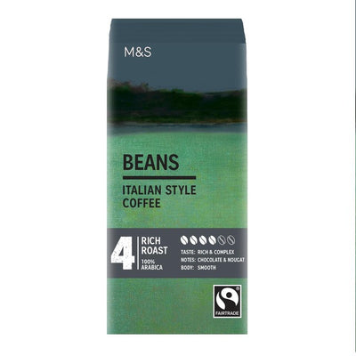 M&S M&S Fairtrade Italian Coffee Beans 227g- Buy online at McGrocer