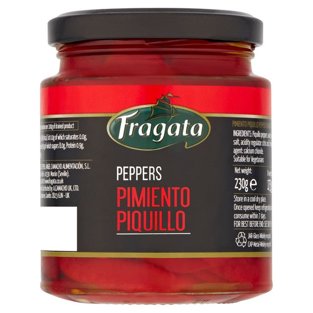Fragata Pimiento Piquillo peppers in brine 230g - British product