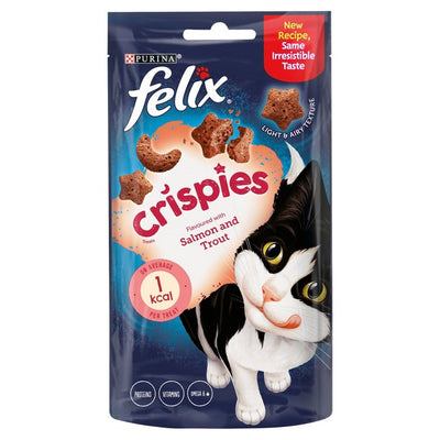 M&S Felix Crispies Salmon & Trout Cat Treats 45g- Buy online at McGrocer