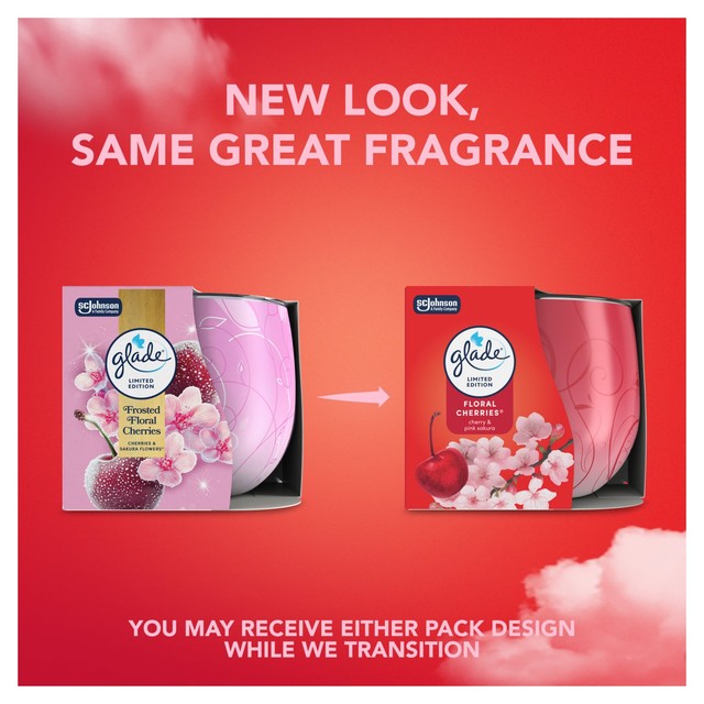 Glade scented candle Floral Cherries 108g - British product