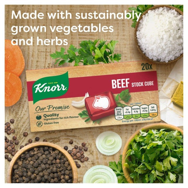 Knorr beef stock cubes 200g, UK version