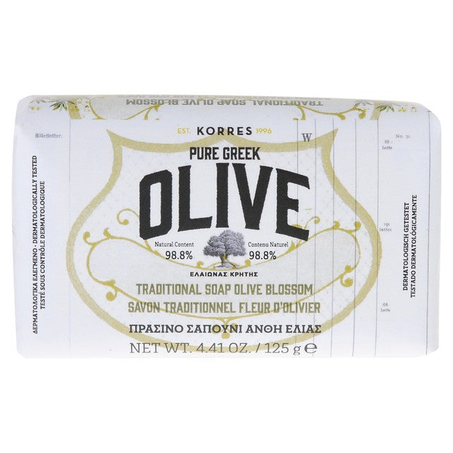 Korres Olive & Olive Blossom soap bar 125g, UK version