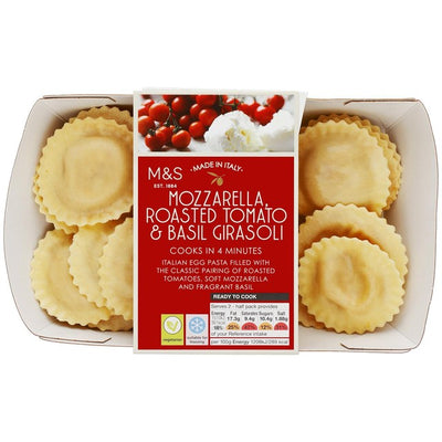 M&S M&S Girasoli with Mozzarella & Tomato Filled Pasta Parcels 250g- Buy online at McGrocer