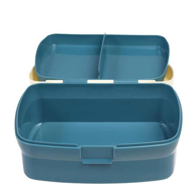 Rex International lunch box with removable tray and two compartments, UK version